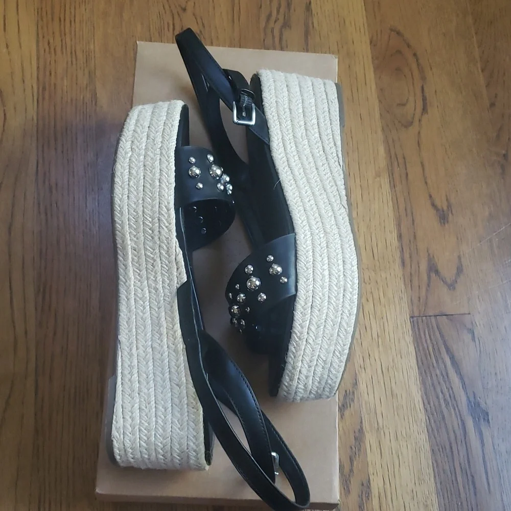 NIB Marc Fisher Joyce Espadrille Platform Sandal Women's Size 8.5